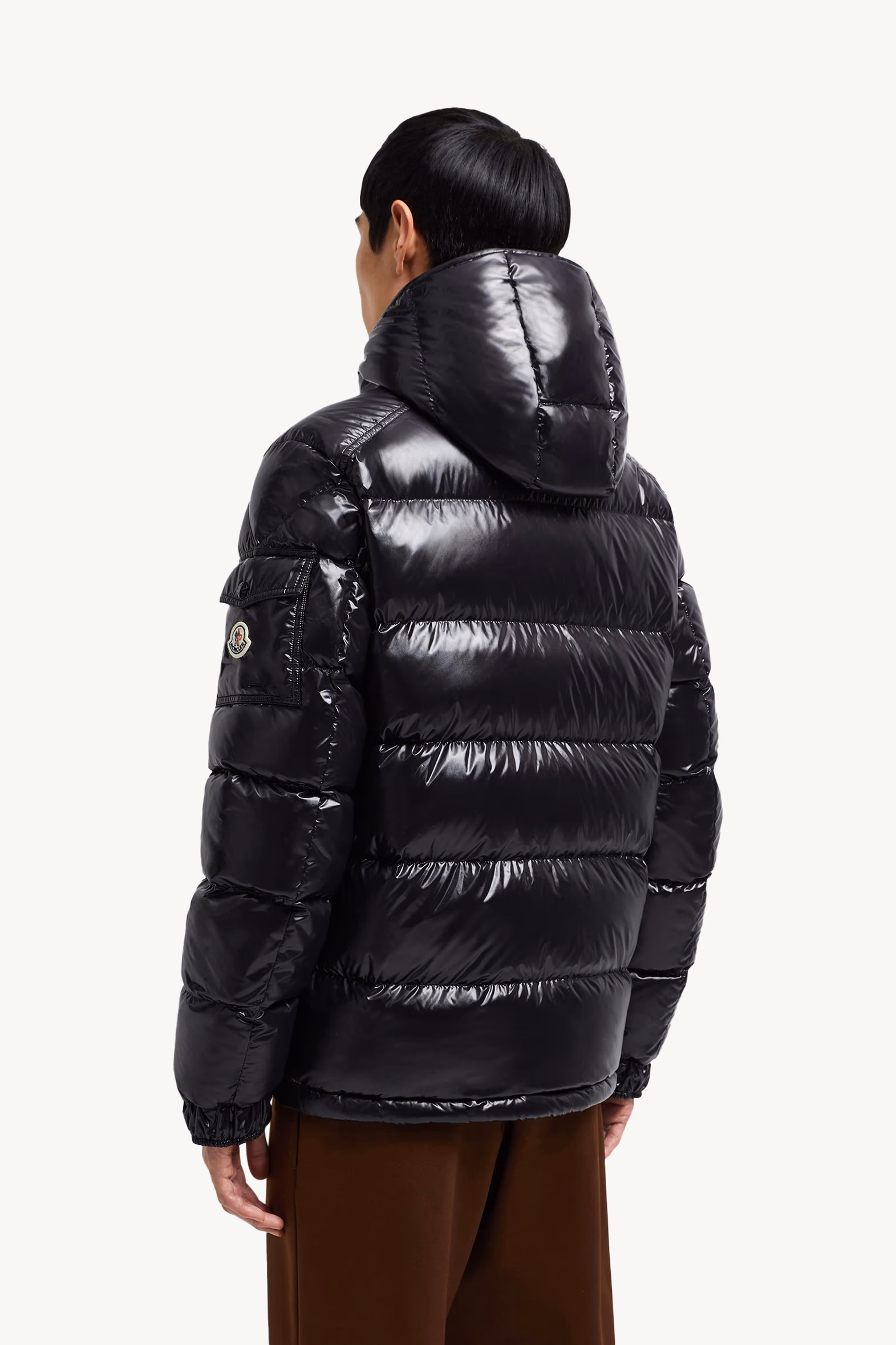 Moncler Maya Hooded Short Down Jacket Men Black Moncler 5